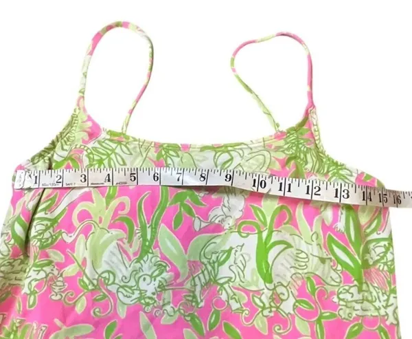 Lilly Pulitzer One-Piece Swimsuit Pink and Green Jungle themed– Size 8 - Image 3