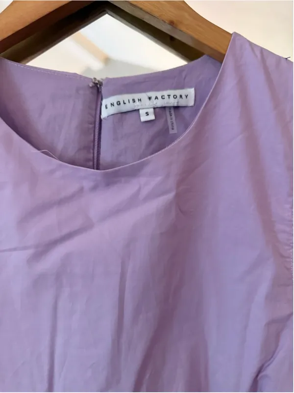 Women's English Factory Mini Dress Size S Purple - Image 3