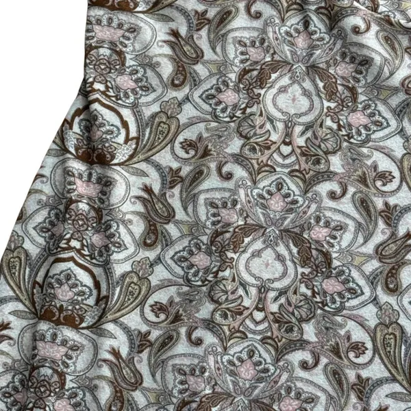 Vintage Y2K Wet Seal Paisley Milkmaid Dress Large Midi Fairycore Lettuce Flutter - Image 10