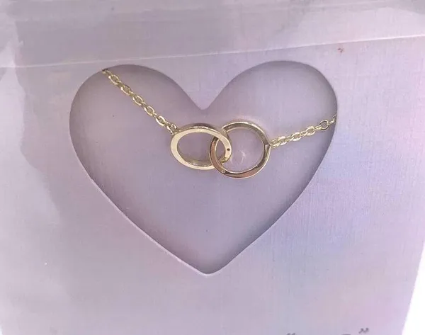 Rae Dunn I Couldn’t Say “I Do” Without You Jewelry 16+2” CZ GoldTone Necklace - Image 2