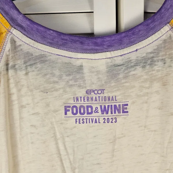Disney Epcot 2023‎ Chef Figment Food And Wine Festival Passholder T-Shirt 2XL - Image 4