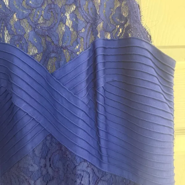 Tadashi Shoji Dress Sz 12 Blue Floor Length Mother of Bride/Groom Bridesmaid EUC - Image 9