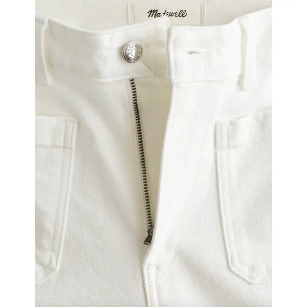 Madewell The Curvy Emmy Wide Leg Jean Super Stretch Denim Tile White US 28 NWT - Image 6