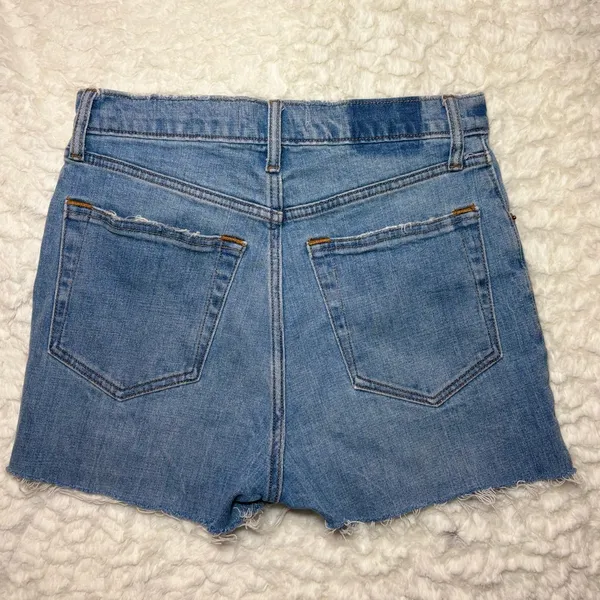 Abercrombie & Fitch Light Blue Denim Shorts Size 28 - Image 3