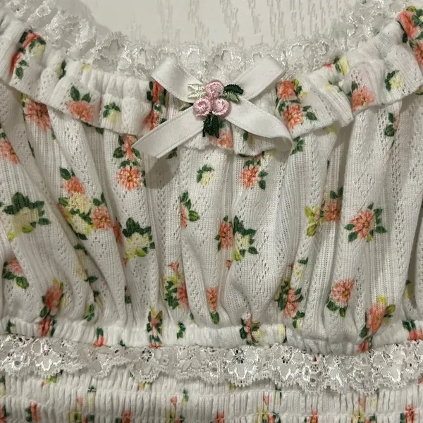 Final price For Love And Lemons White Floral Dress - Image 3