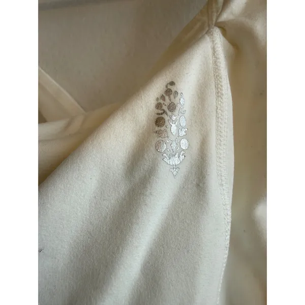 FP Movement Womens XS Cream Square Neck Crisscross Back Cropped Athletic Tank‎ - Image 3