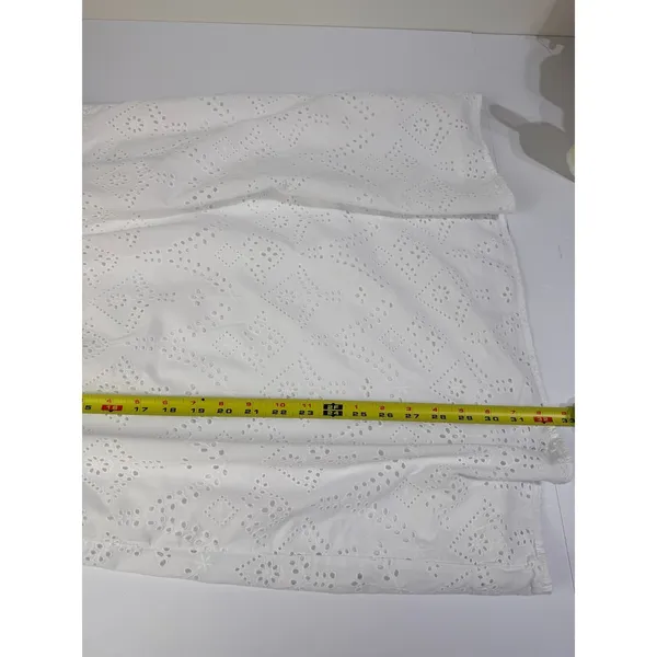 Sanctuary White Eyelet Cotton Puff Sleeve Mini Dress XS - Image 13