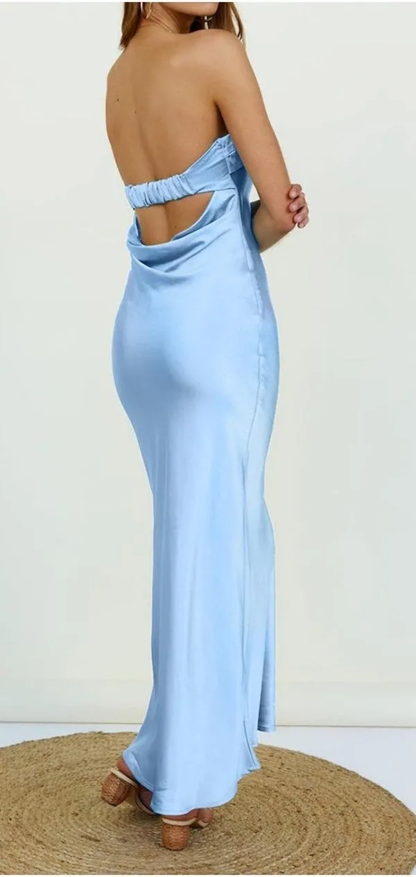 Amazon Light Blue Maxi Dress - Image 2