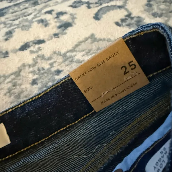 PacSun Casey Low-Rise Baggy Jeans Dark Indigo - Image 3