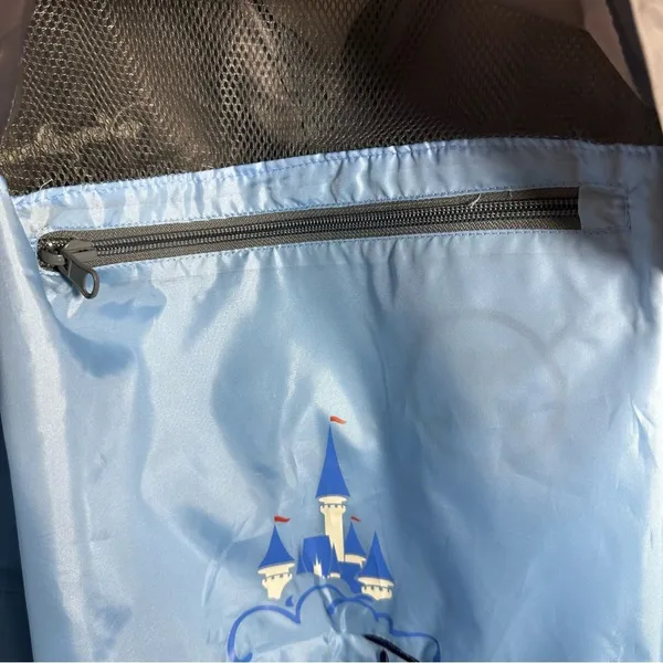 Walt Disney World Disneyland Resort Park XL/XXL Windbreaker Jacket Gray 1/4 Zip - Image 9