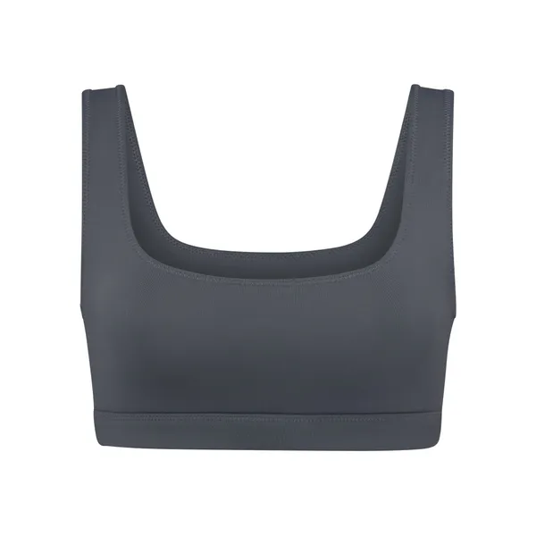 Skims Signature Swim Scoop neck tank bikini top Gunmetal S NWT ( sold out) - Image 3