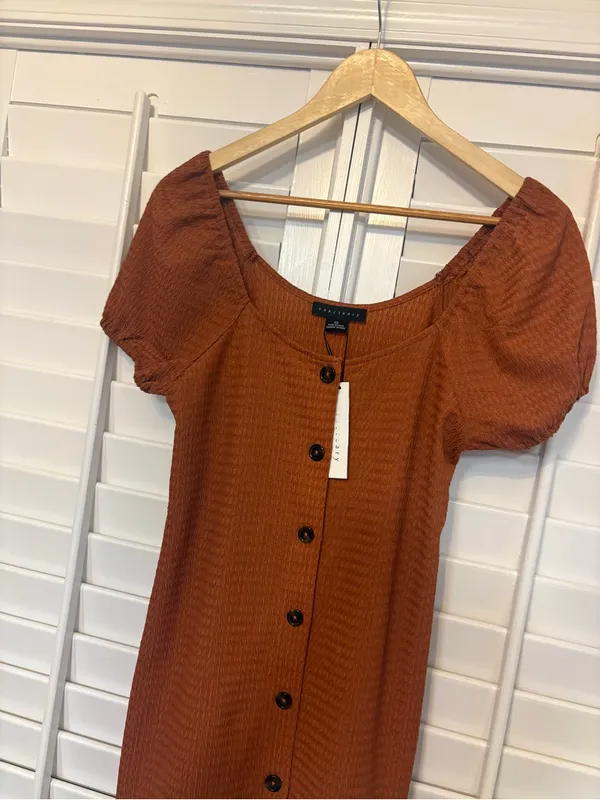 Sanctuary Gracie Burnt Orange Dress Size XS - Image 3