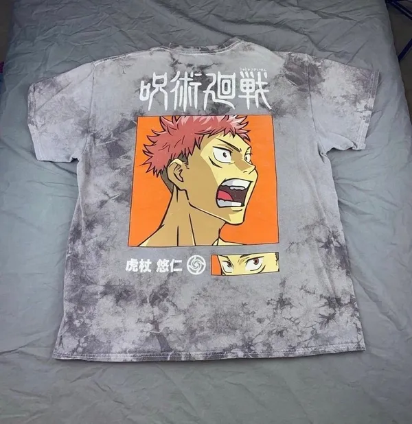 Jujitsu Kaisen Tshirt Gray Size L - Image 3