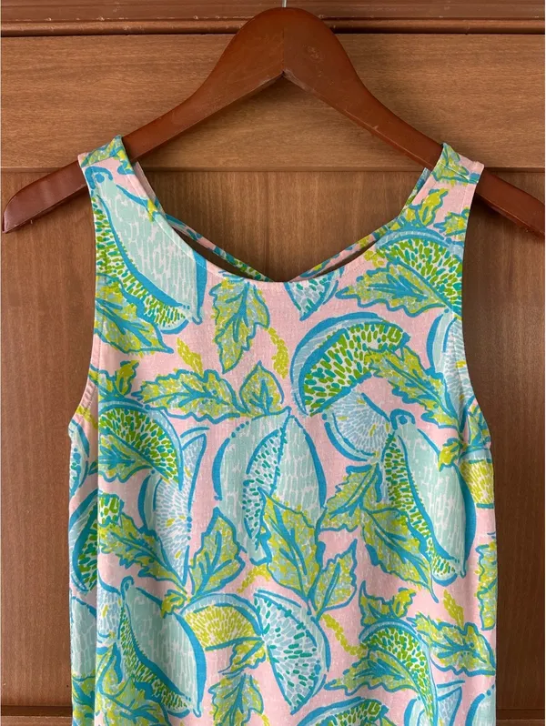 Lilly Pulitzer Kristen Swing Tank Top in Urchin Pink Vitamin Sea Women’s Small - Image 4