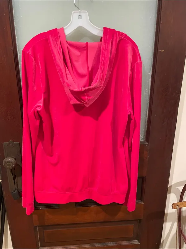 Lilly Pulitzer Hot Pink Zip Hoodie Jacket - Image 3