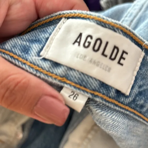 Agolde Suburbia Criss Cross High Waisted Upsized Jeans - Image 5