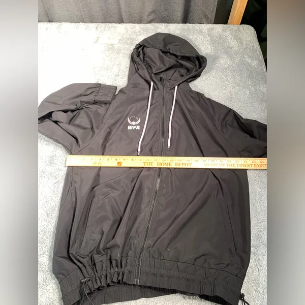 White fox boutique active Black windbreaker jacket original collection medium - Image 11