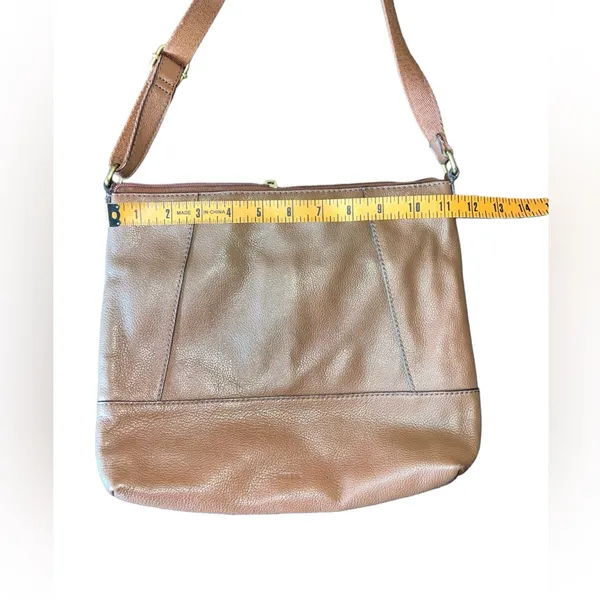 Fossil Brown Leather Crossbody Bag - Image 4
