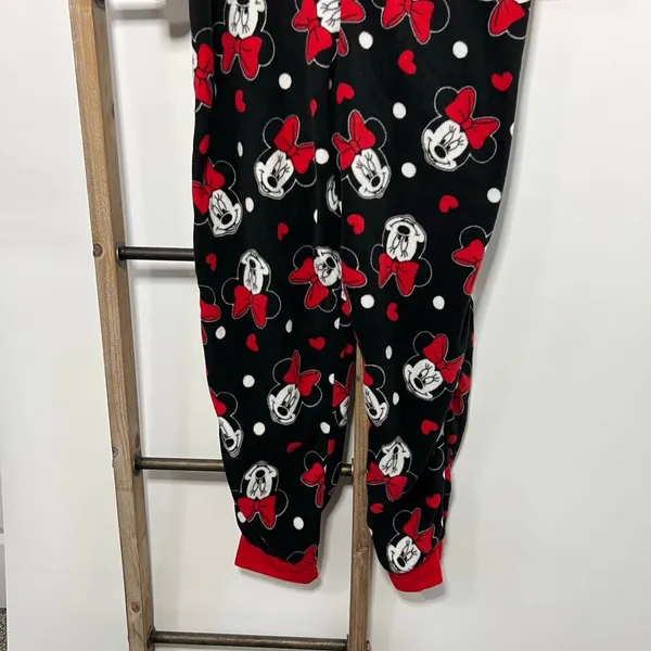 Disney Minnie Mouse Sleep Jumper Zip Up‎ Size X Large - Image 5