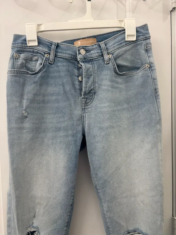 7 for all mankind luxe vintage Josefina boyfriend Jean denim - Image 4