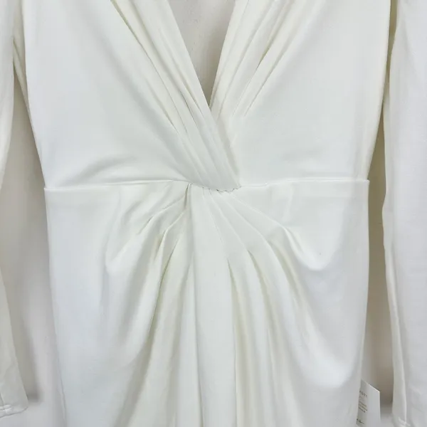 Lulus Stunning Romance White Long Sleeve Mermaid Maxi Dress Wedding XS NWT - Image 6