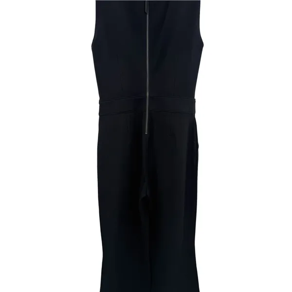SPANX The Perfect Jumpsuit V Neck Flare Leg Classic Black Size XS - Image 9