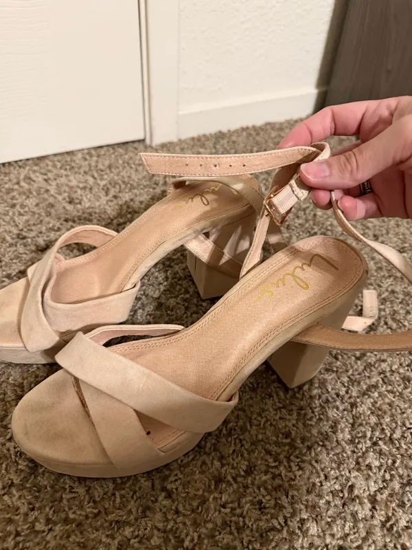 Lulus Nude Heels - Image 3