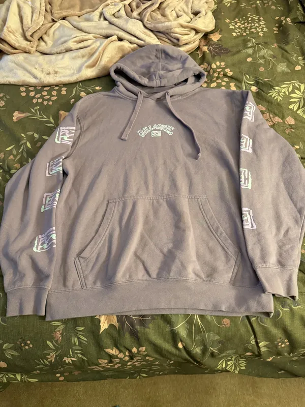 Billabong Men's Hooded Pullover - Dusty Lavender - Image 3