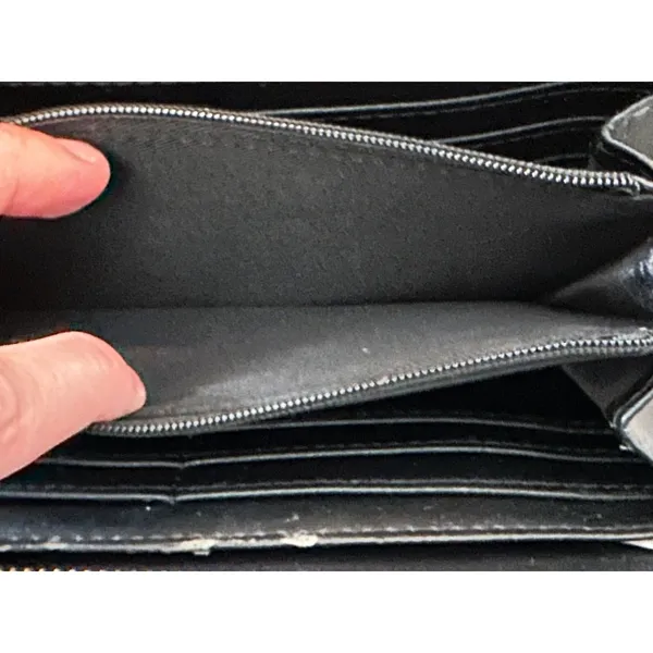 Nine West Cheeetah Black Gold Zip Wallet - Image 6