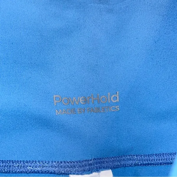 Fabletics powerHold blue biker shorts - Image 2