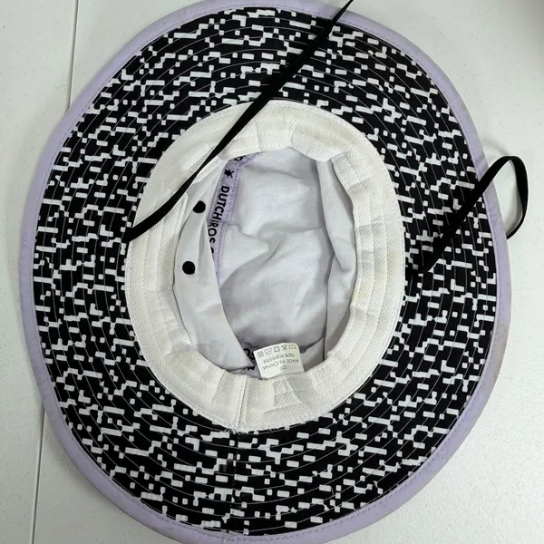 Dutch Bros OS Bucket Hat Lavender Guaranteed To Satisfy Embroidered Sun Hat - Image 8