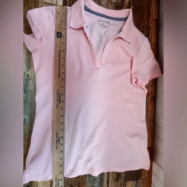 Pink Short Sleeved Polo Shirt - Image 7