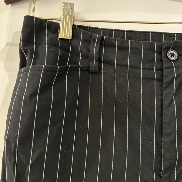 Lauren Ralph Lauren Pinstripe Pants Black White Size 10 - Image 4