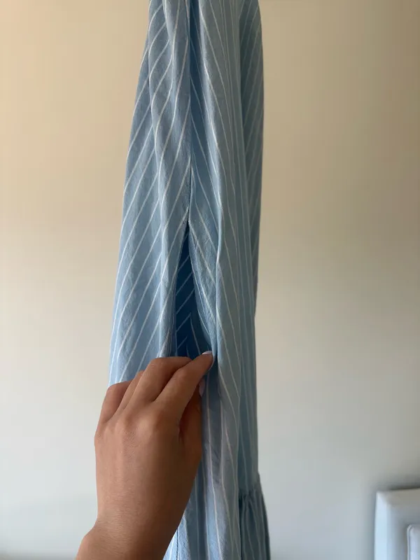 DKNY Dress blue & white stripes W/ POCKETS - Image 3