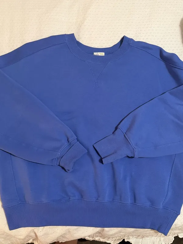 Aerie Cloud Fleece Classic Crewneck | Ice Blue - Image 2
