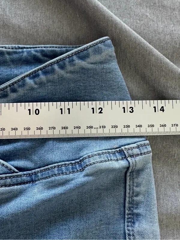 Free People We The Free Venice Beach Flare Jeans Criss Cross Waist Size 26 - Image 6