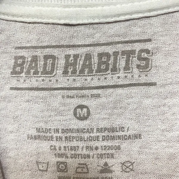 Bad Habits Waifu Devil School Girl & Prisoner Anime Tee M - Image 4