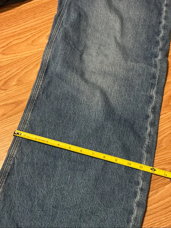 American Eagle Low-Rise Baggy Ultra Wide-Leg Jean Size 4 Regular - Image 11