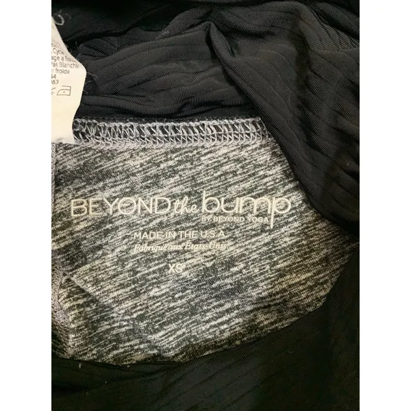 Beyond Yoga Beyond The Bump Ombre Maternity Leggings Black‎ Gray XS - Image 5