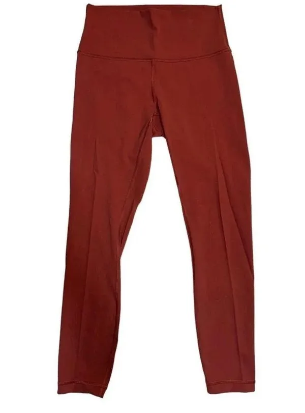 Lululemon Women's Size 2 Red Wunder Under High Rise Leggings - Image 4