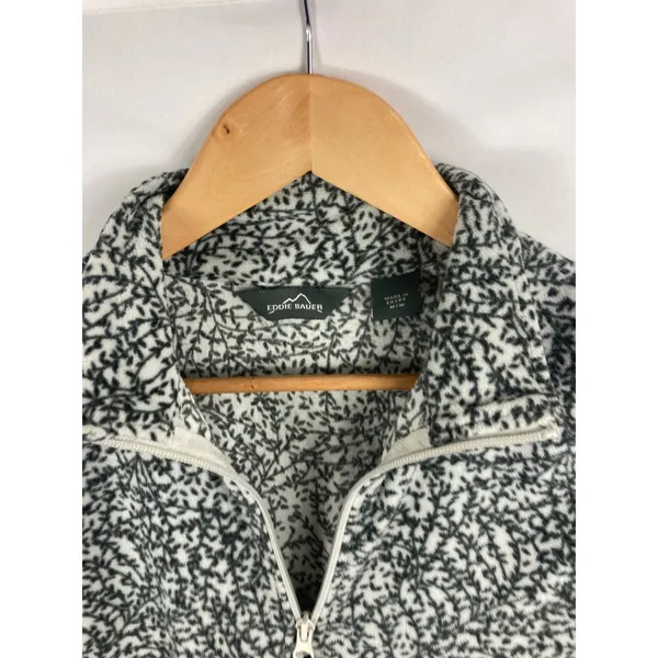Eddie Bauer Soft Fleece 1/4 Zip Patterned Size Medium - Image 3