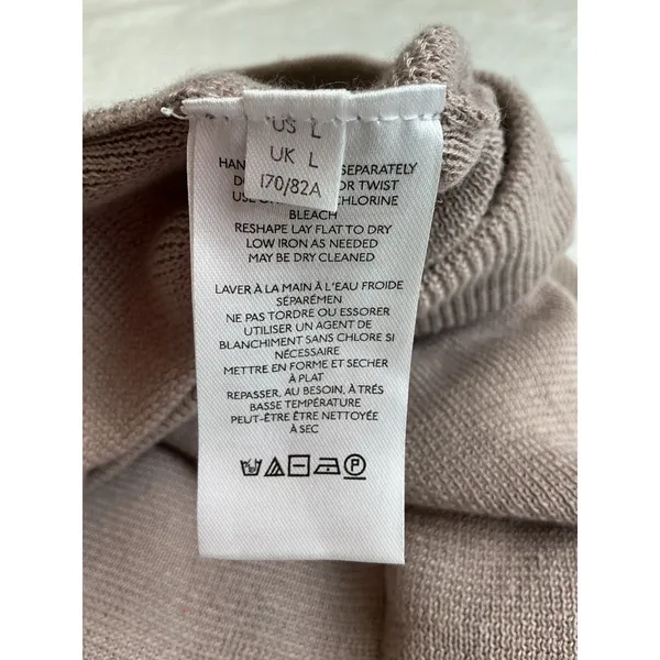 Urban Outfitters Mauve‎ Brown Linen Blend Pleated Knit Sweater Pants Large - Image 7