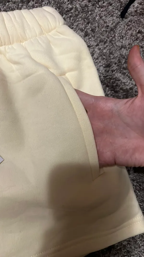 Tic Toc Cream Sweat Shorts - Image 3