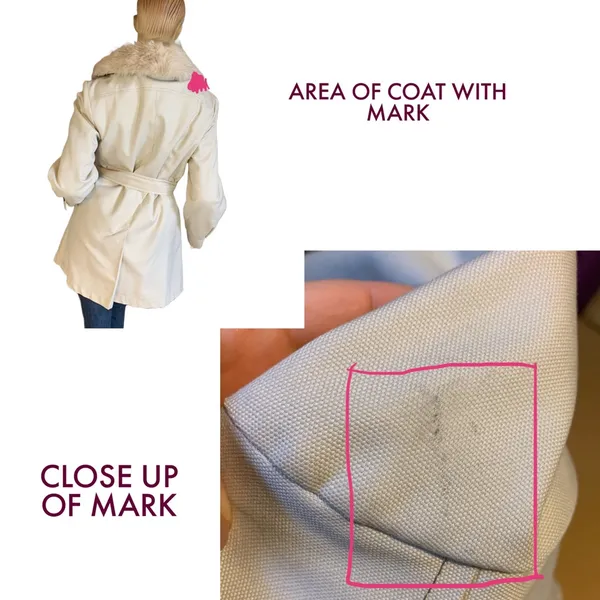 Vintage 1970'S Beige London Fog Faux Fur Lined Short Trench Coat (10) - Image 9