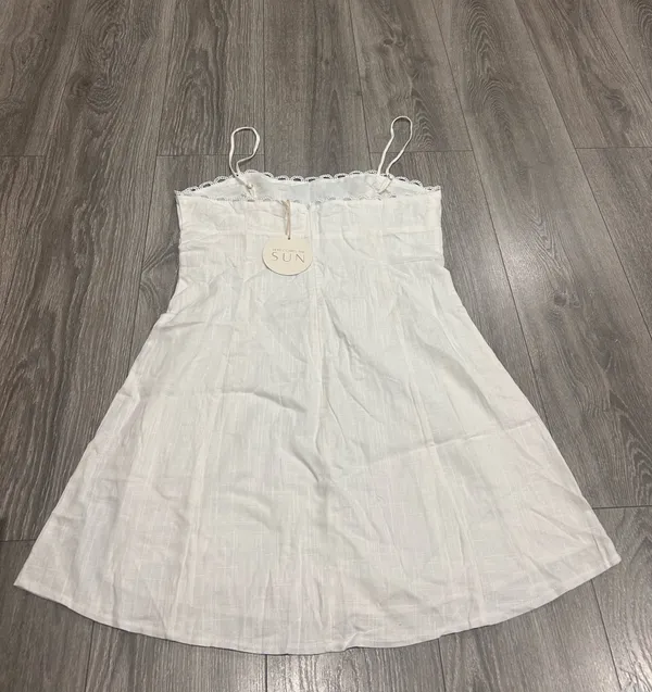 New Here Comes The Sun Chamberlain Scallop Trim Mini Dress Size XL MSRP $90 - Image 11