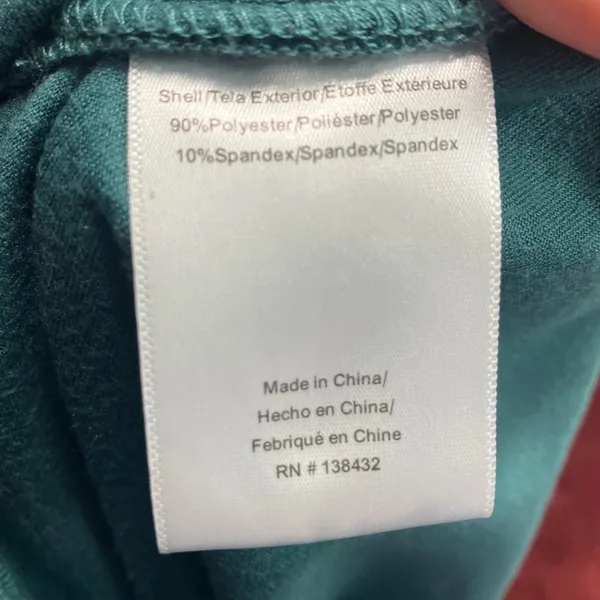 ModCloth Corduroy Ribbed Green Bodycon‎ Midi Dress Mock Neck Women's Size L - Image 11