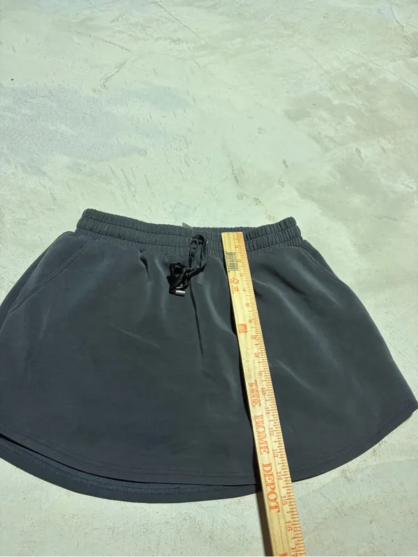 As revival Everyday Casual Drawstring skort in Charcoal xl - Image 8