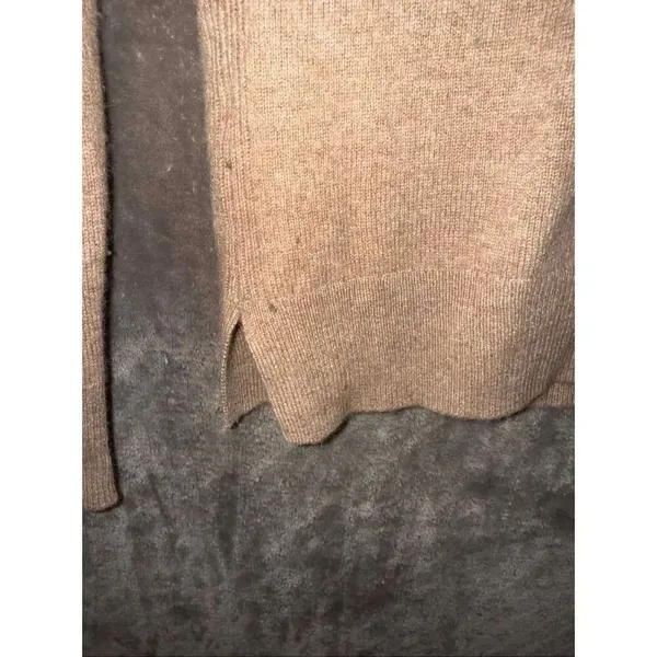 Ann Taylor Tan Turtleneck 100% cashmere long sleeve pullover sweater Small #750 - Image 3