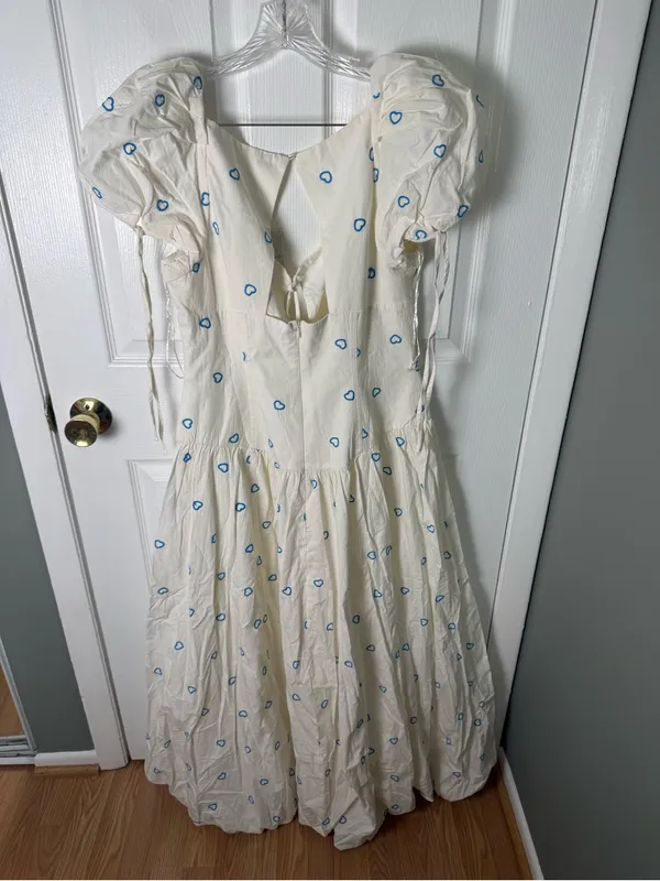 Free People Bali Sprinkled Heart Maxi Dress in Tofu Combo 12 - Image 7