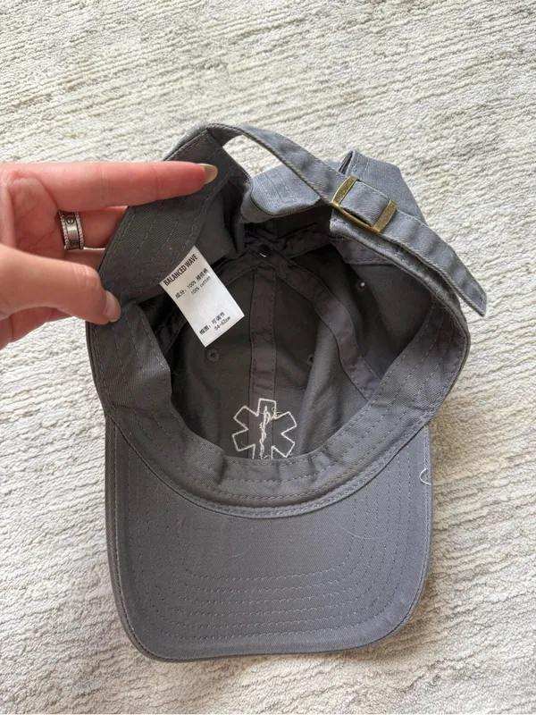 EMT Embroidered Gray Baseball Cap - Image 2